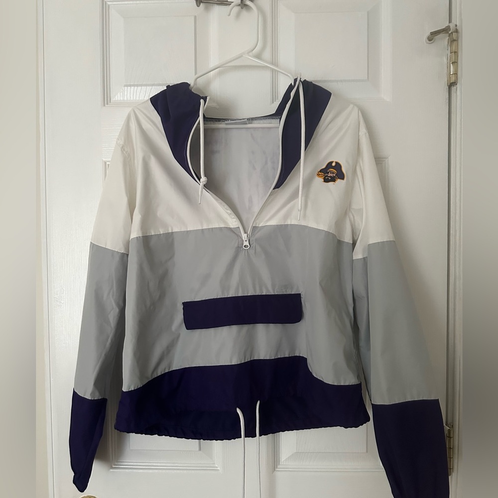 East Carolina university pullover windbreaker